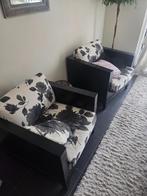 2 Balmain zetels zwart/wit, Huis en Inrichting, Ophalen, Gebruikt, Eenpersoons, 75 tot 100 cm