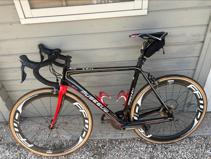 Carbon Museeuw mfc 2.0 race fiets + ffwd wielen & zak, Fietsen en Brommers, Fietsen | Racefietsen, Gebruikt, Heren, Overige merken