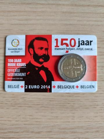 Pièce spéciale belge de 2 euros 150 ans de la Croix-Rouge 20, Timbres & Monnaies, Enlèvement ou Envoi, Belgique, 2 euros