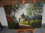 oude schilderij kerkje in dreef, Ophalen