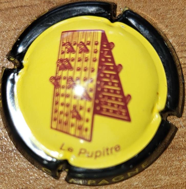 Capsule Champagne de VIGNERONS jaune foncé & noir nr.727k+, Collections, Vins, Neuf, Champagne, France, Enlèvement ou Envoi