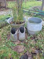 Zinken teil, ton en kolenemmers, Tuin en Terras, Ophalen