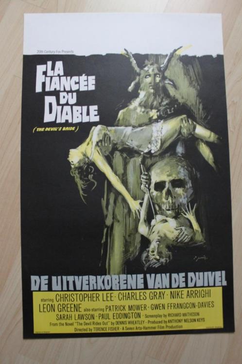filmaffiche The Devil's Bride Christopher Lee filmposter, Collections, Posters & Affiches, Comme neuf, Cinéma et TV, A1 jusqu'à A3