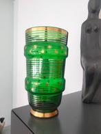 1950s Art Deco stijl vaas glas Belgisch, Antiek en Kunst, Antiek | Glaswerk en Kristal, Ophalen of Verzenden