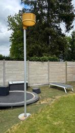 Korfbalpaal 3,5m - rond aluminium en stalen voet grondpinnen, Ophalen, Gebruikt