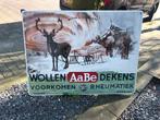 Aabe dekens emaille reclamebord XL, Ophalen of Verzenden, Zo goed als nieuw, Reclamebord