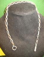 CHAINE DE MONTRE/COLLIER ARGENT NIELLE/POINCON SUR FERMOIR, Enlèvement ou Envoi, Utilisé, Argent, Argent
