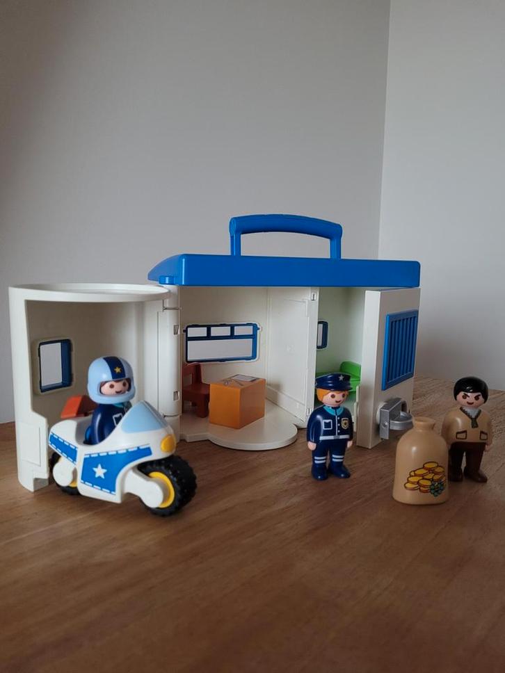 Playmobil 1.2.3 politiekantoor 9382, Kinderen en Baby's, Speelgoed | Playmobil, Zo goed als nieuw, Complete set, Ophalen