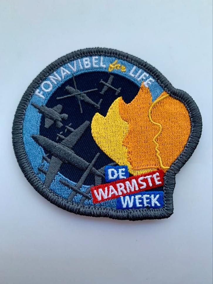 Badge Warmste Week - Belgian Air Force, Verzamelen, Luchtvaart en Vliegtuigspotten, Nieuw, Patch, Badge of Embleem, Ophalen of Verzenden