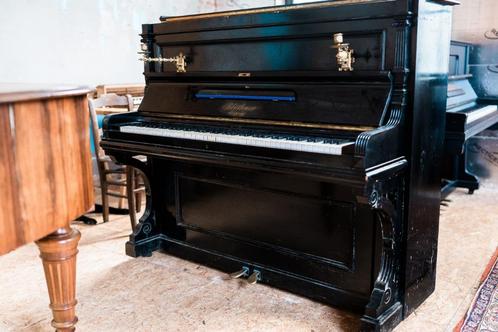 Blüthner buffetpiano, netjes gestemd en afgeregeld, Muziek en Instrumenten, Piano's, Gebruikt, Piano, Zwart, Ophalen