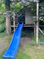 Boomhut met glijbaan en rekstokken, Kinderen en Baby's, Speelgoed | Buiten | Speeltoestellen, Ophalen, Gebruikt, Glijbaan, Aanbouwonderdeel