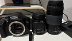 Canon EOS 1300D + 18-55mm + 75+300mm, Audio, Tv en Foto, Fotocamera's Digitaal, Ophalen of Verzenden, Zo goed als nieuw, Canon