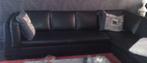 Zwarte lederen zetel, Ophalen, Minder dan 75 cm, 300 cm of meer, Leer