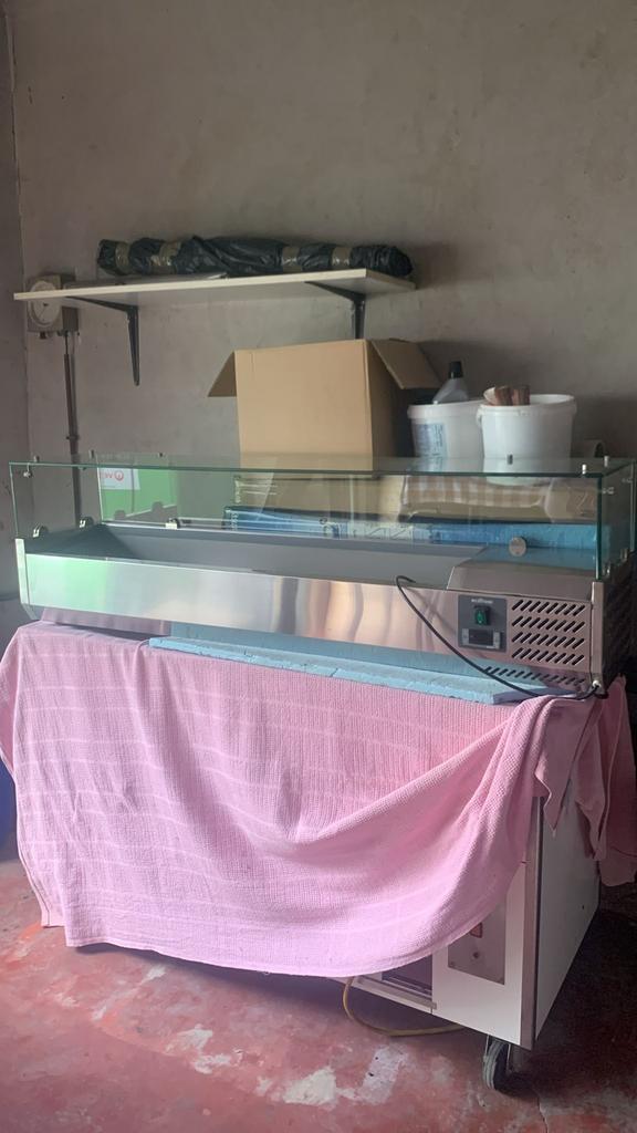 Opzetkoelvitrine Ecofrost - 5x 1/4 GN - 120x33,5x(H)43,5 cm, Zakelijke goederen, Horeca | Overige, Ophalen