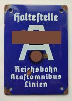 Duits emaille deurpost plaatje, Verzamelen, Militaria | Tweede Wereldoorlog, Ophalen of Verzenden