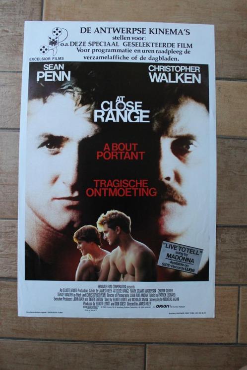 filmaffiche Sean Penn At Close Range filmposter, Collections, Posters & Affiches, Comme neuf, Cinéma et TV, A1 jusqu'à A3, Rectangulaire vertical