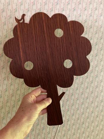 Houten muurlamp 34x27 cm, Enlèvement, Utilisé