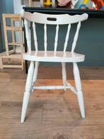 4 geschilderde café-stoelen, Huis en Inrichting, Stoelen, Ophalen, Gebruikt