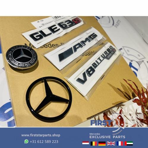 W166 W167 C292 C293 GLE63 V8 4matic+ AMG COMPLETE LOGO SET Z, Auto-onderdelen, Carrosserie, Mercedes-Benz, Nieuw, Ophalen of Verzenden