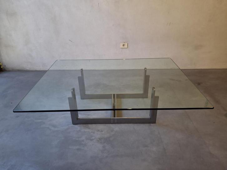 ‘Florian’ van Carlo Scarpa salontafel; 160 x 100 x 43 cm, Huis en Inrichting, Tafels | Salontafels, Gebruikt, Minder dan 50 cm