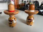 Salière et poivrier vintage en bois, Antiquités & Art, Enlèvement ou Envoi