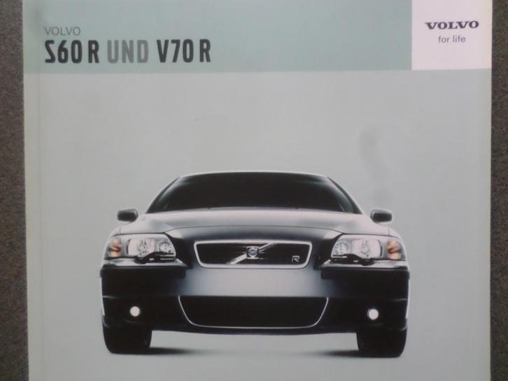 Volvo S60 R & V70 R Brochure, Boeken, Auto's | Folders en Tijdschriften, Volvo, Ophalen of Verzenden