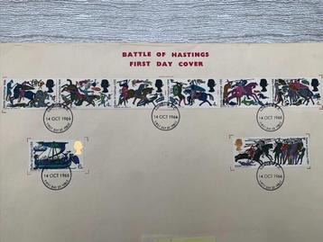 Timbres britanniques première édition Bataille d'Hastings
