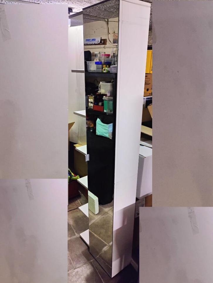 Meuble Miroir de Salle de Bain Blanc - Rangement Optimal, Huis en Inrichting, Badkamer | Badkamermeubels, Zo goed als nieuw, Overige typen