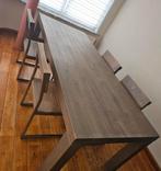 Eettafel volledig gemaakt van massief hout, Overige vormen, 200 cm of meer, Gebruikt, Ophalen of Verzenden