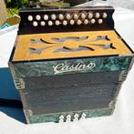 Vintage accordeon Casino, Ophalen of Verzenden, Zo goed als nieuw, Knopaccordeon