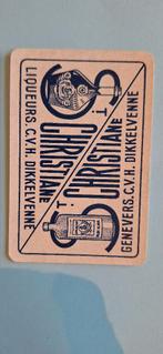 Carte à jouer Dikkelvenne_Liquors Christiane_Blauw_159, Enlèvement ou Envoi, Utilisé, Carte(s) à jouer