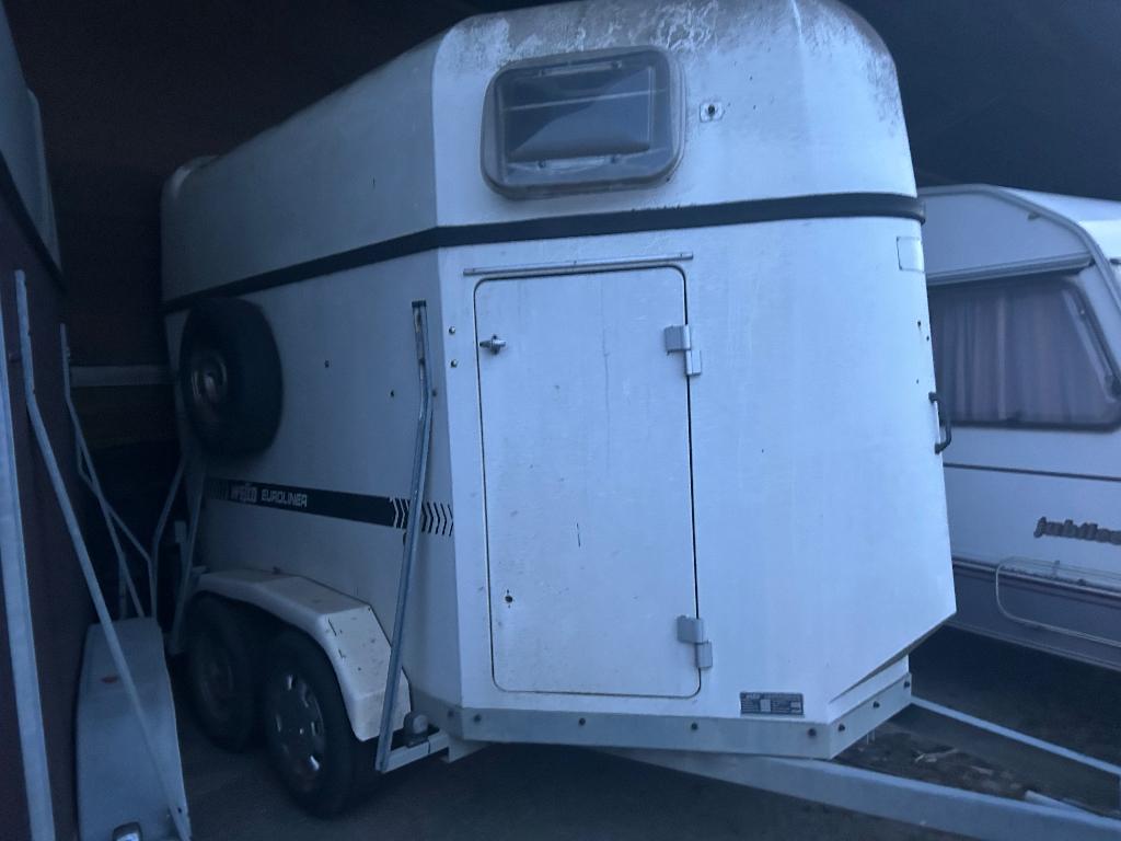 Paardentrailer wesco, Ophalen, Gebruikt, Polyester, 2-paards trailer