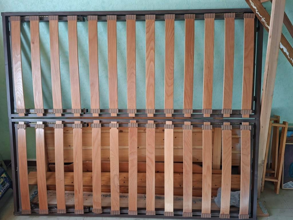 Sommier 1m60, Maison & Meubles, Enlèvement, Sommier