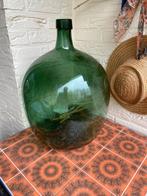 Dame Jeanne glazen fles, Groen, Gebruikt, Overige stijlen, Ophalen of Verzenden