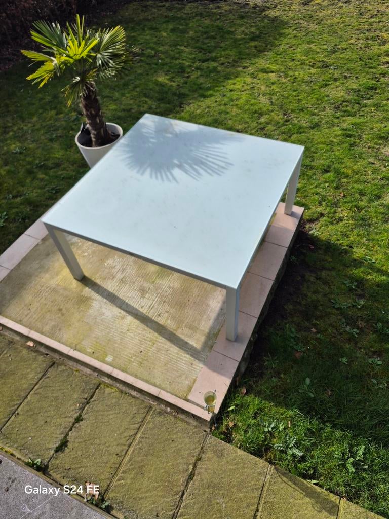 Tuintafel 1m55 op 1m55, Tuin en Terras, Ophalen
