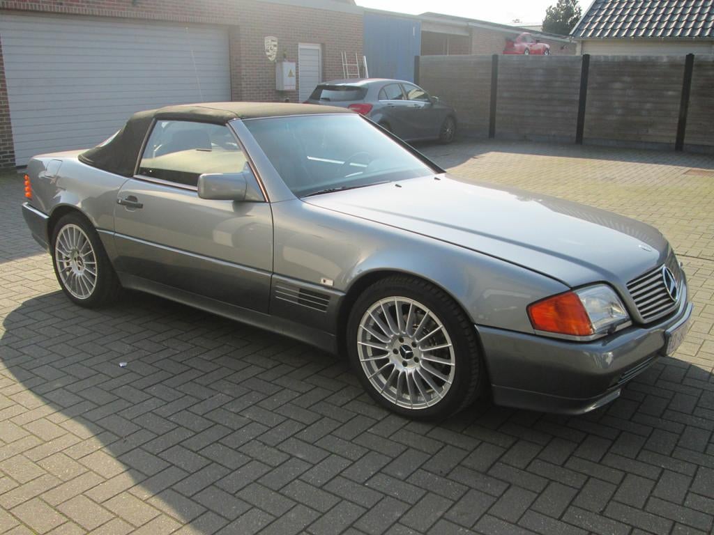 Mercedes-Benz SL-Klasse SL500 TOPSTAAT (automatique), Autos, Cuir, Argent ou Gris, Achat, Entreprise