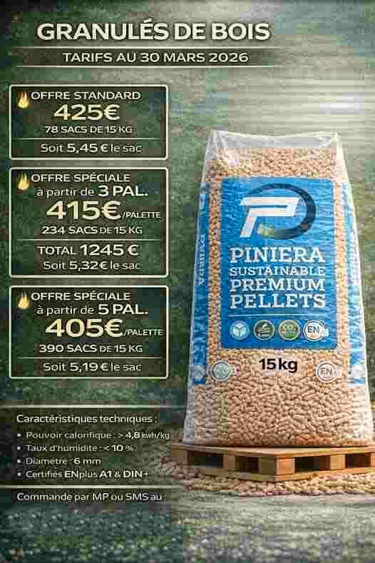 Palette de pelets 100% resineux paiement a la reception, Tuin en Terras, Brandhout, Overige houtsoorten, 6 m³ of meer, Verzenden