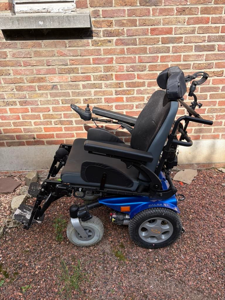 Chaise roulante électrique batterie à remplacer, Enlèvement ou Envoi, Pliant, Comme neuf, Fauteuil roulant électrique