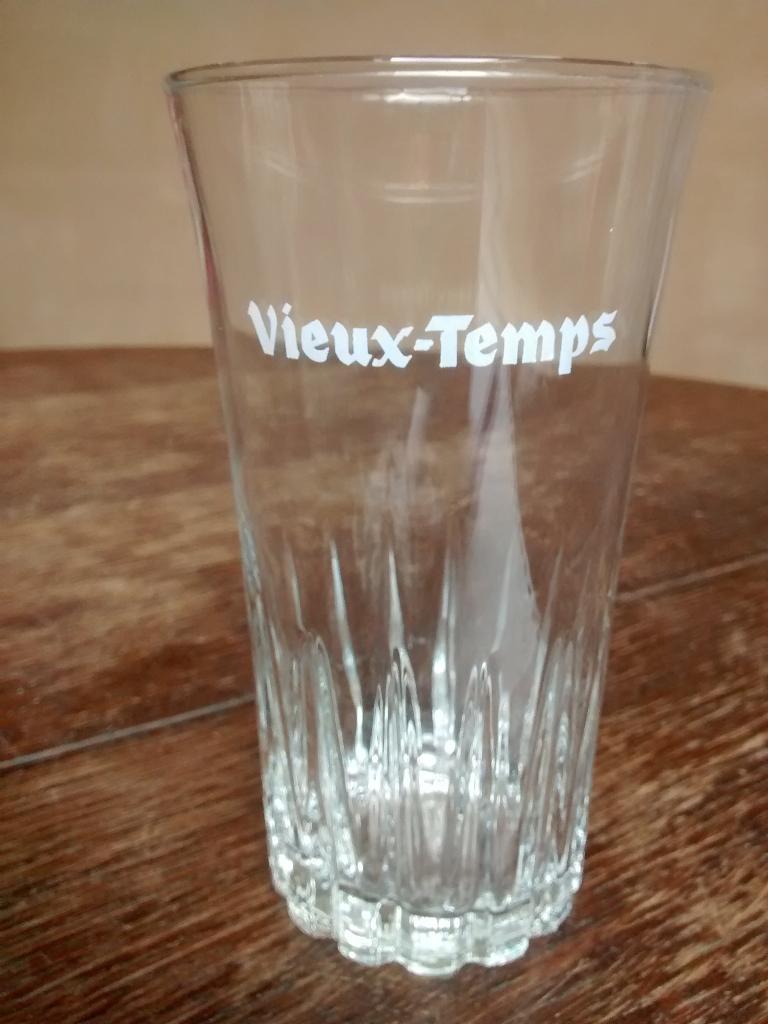 1 + 1 verre bière Vieux temps, Collections, Enlèvement, Utilisé, Verre à bière