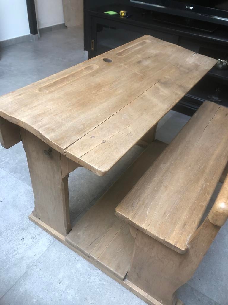 Bureau  ecolier ancien, Maison & Meubles, Enlèvement, Utilisé