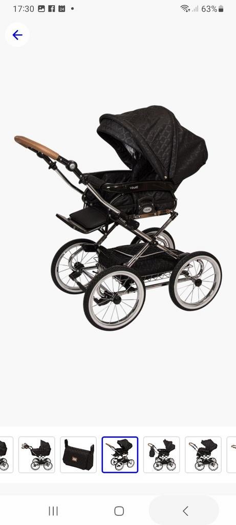 Poussette noire de la marque Quax Vogue., Enfants & Bébés, Poussettes & Combinaisons, Poussette, Maxi-Cosi, Enlèvement