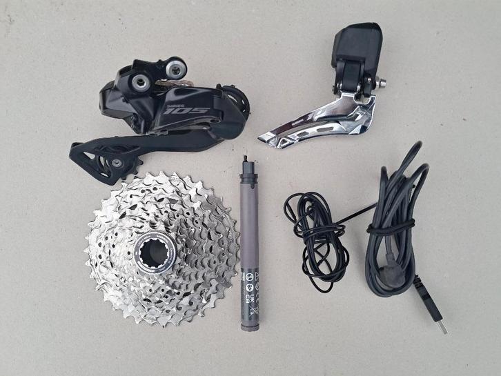 Mini-groupe Shimano 105 Di2, Vélos & Vélomoteurs, Vélos Pièces, Comme neuf, Vélo de course, Enlèvement