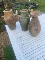 3 terracotta kruiken, Ophalen, Gebruikt