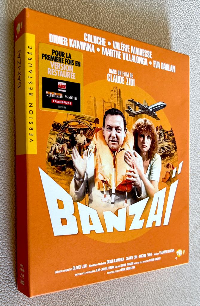 BANZAÏ (Gerestaureerd in 4K) BOX "Digipack" 1 BLURAY + 2 DVD, Ophalen of Verzenden, Zo goed als nieuw, Overige genres, Boxset