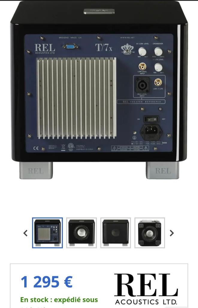 REL T7X caisson de basse, Audio, Tv en Foto, Luidsprekerboxen, Subwoofer, Nieuw, 120 watt of meer, Ophalen