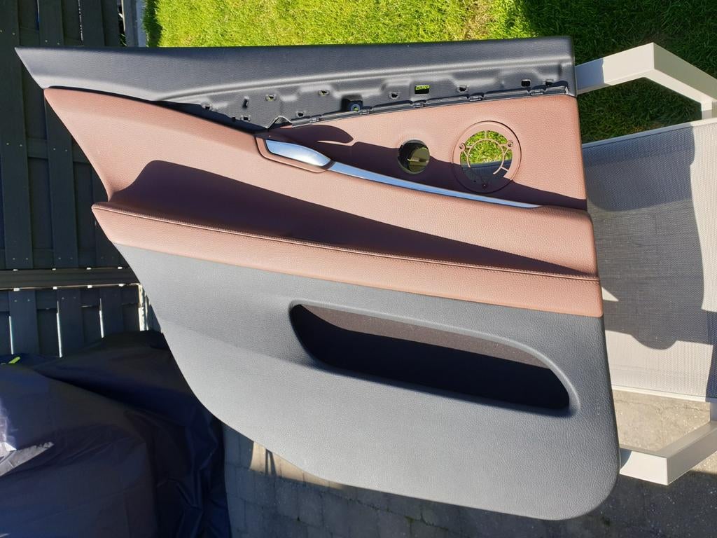 BMW f07 gt 2 panneaux de porte arrière cuir  ZIMT BRAUN, Enlèvement, BMW