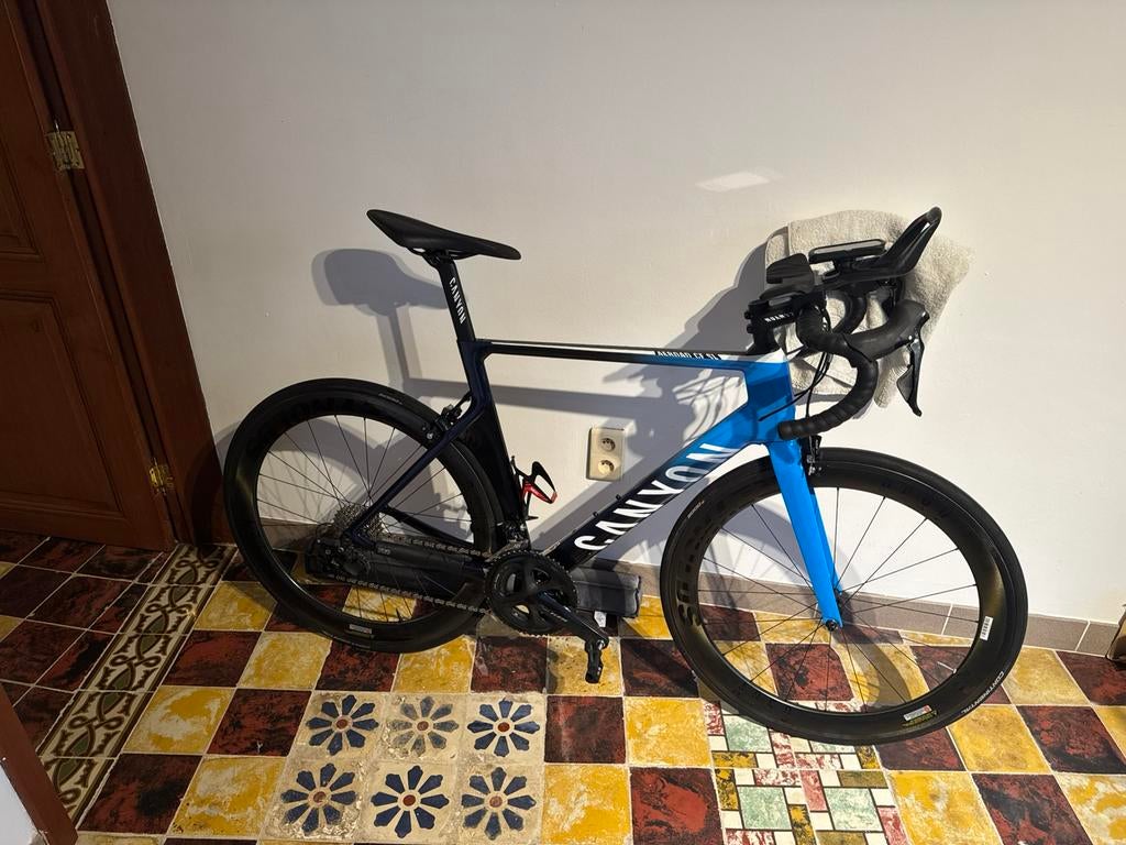 Canyon aeroad cf slx7 triatlon-/racefiets maat L, Fietsen en Brommers, Fietsen | Racefietsen, Zo goed als nieuw, Overige merken