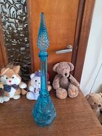 Empoli glazen karaf, Italy, jaren 60, groot model, blauw, Antiek en Kunst, Ophalen of Verzenden