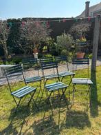 Oude vintage bistro stoelen, Tuin en Terras, Ophalen, Gebruikt, Hout, Inklapbaar