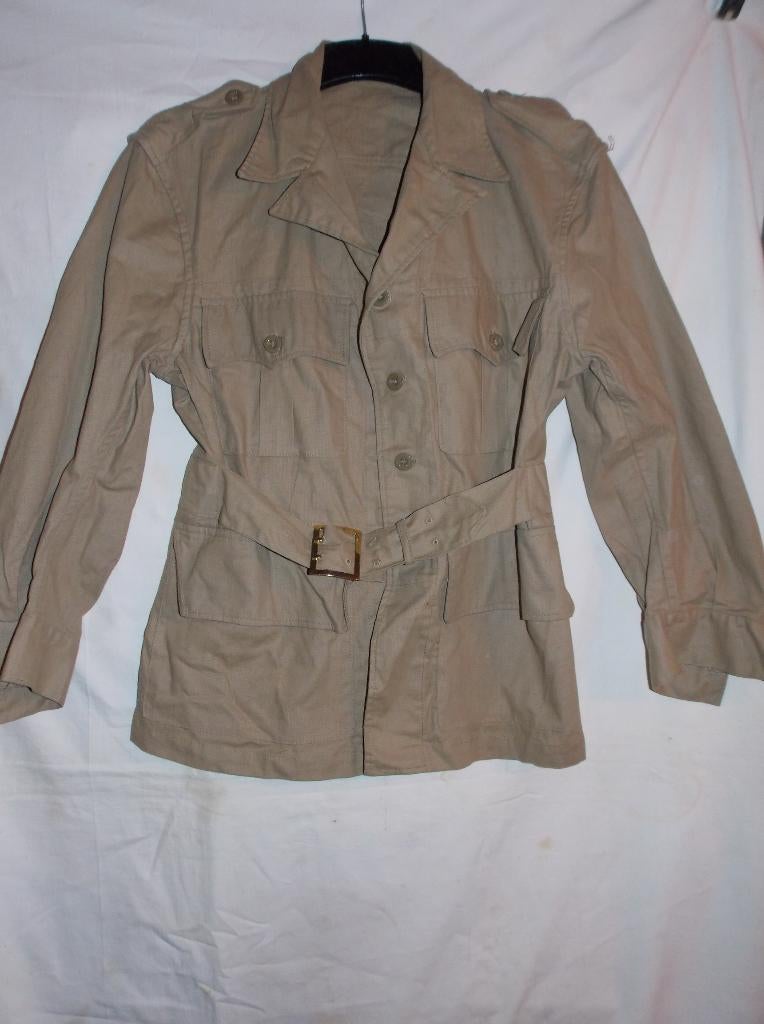 Tunique anglaise Bush kaki modèle 1950, Collections, Enlèvement ou Envoi, Armée de terre, Vêtements ou Chaussures